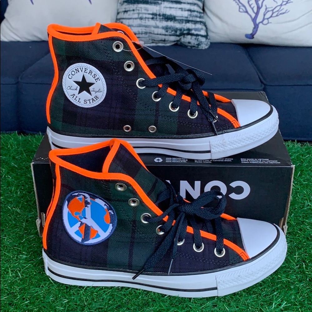 Converse CTAS hi green/brown/white women’s - Picture 5 of 16